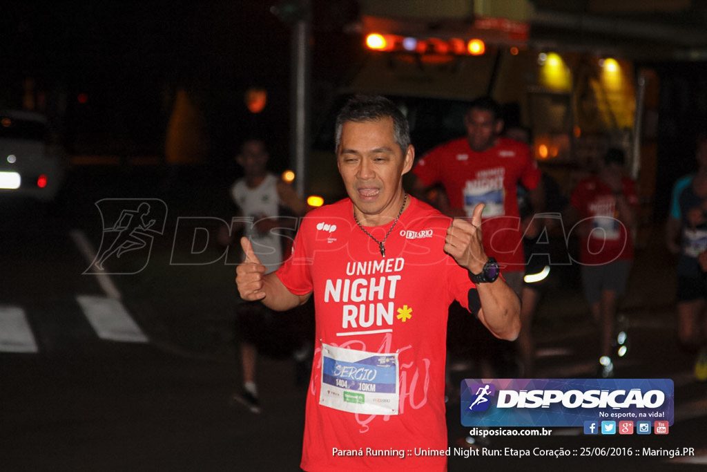 Unimed Night Run: Etapa Coração :: Paraná Running 2016