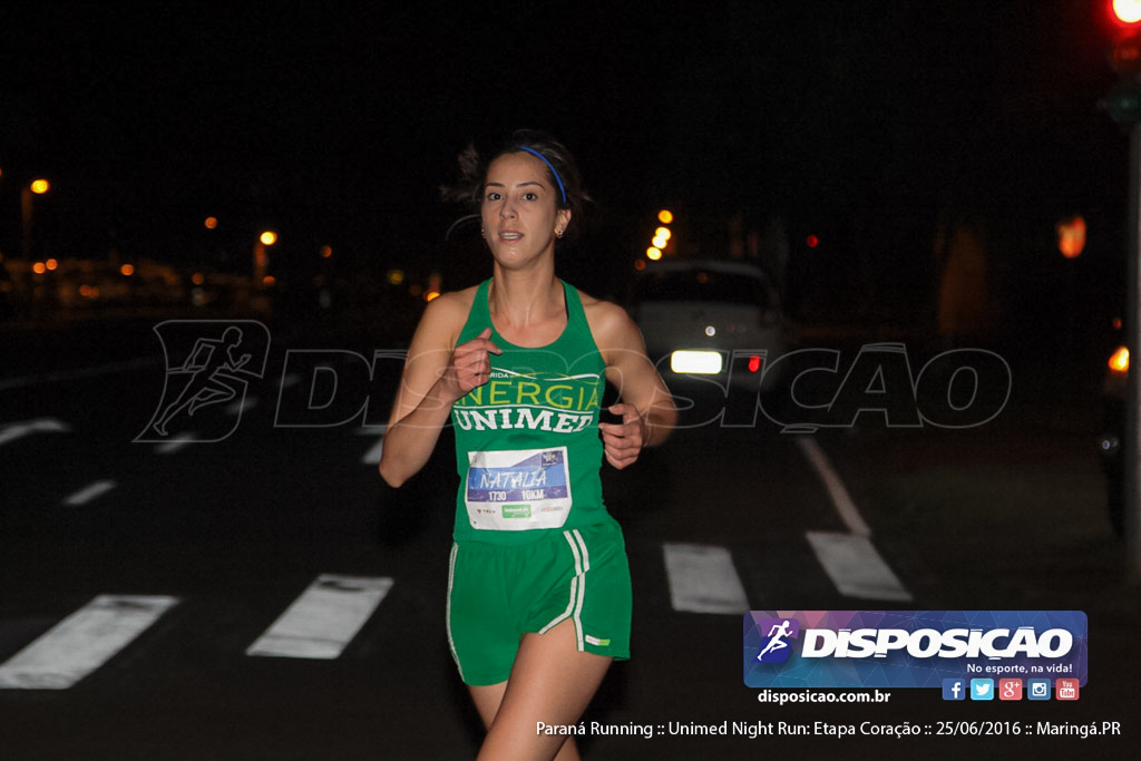 Unimed Night Run: Etapa Coração :: Paraná Running 2016