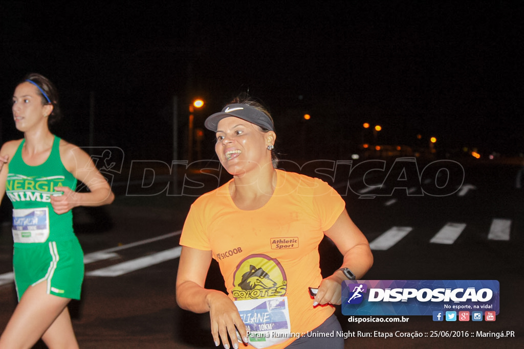 Unimed Night Run: Etapa Coração :: Paraná Running 2016