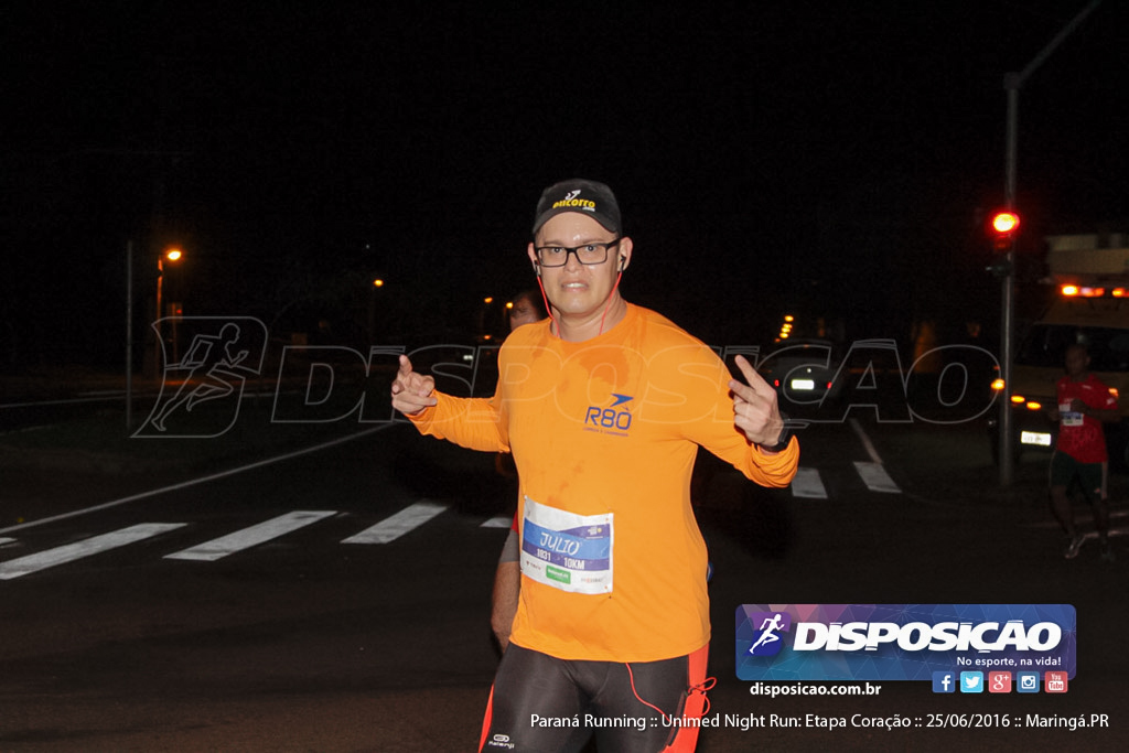 Unimed Night Run: Etapa Coração :: Paraná Running 2016