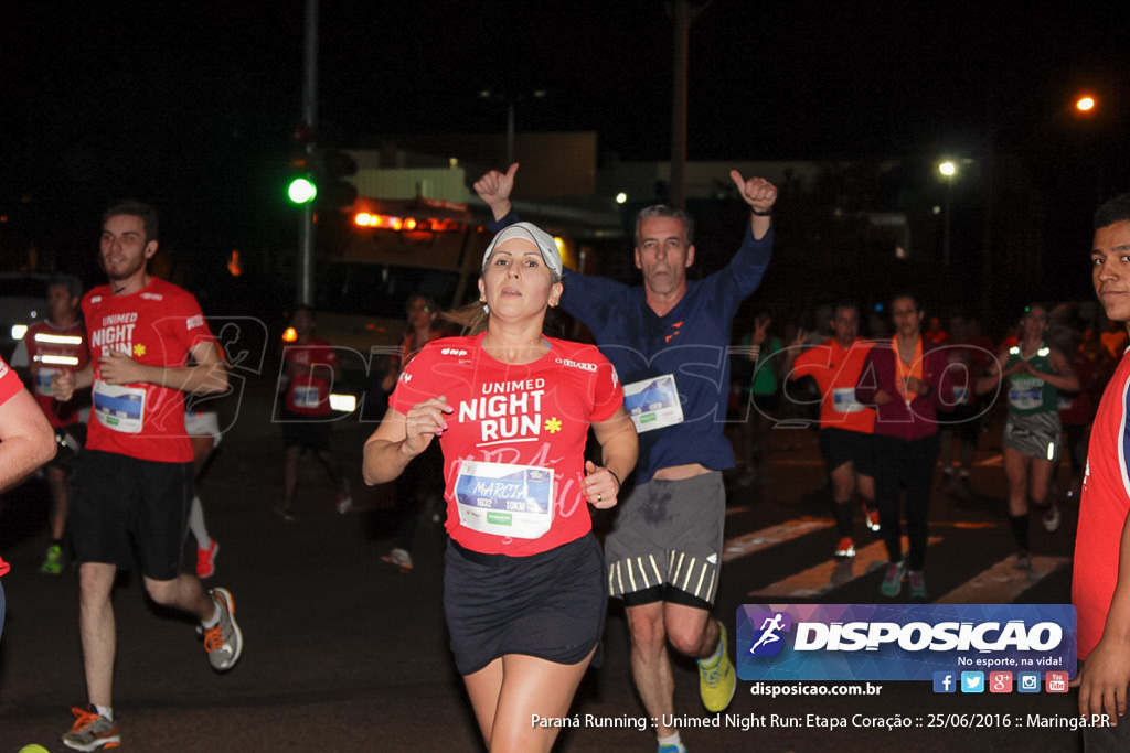 Unimed Night Run: Etapa Coração :: Paraná Running 2016