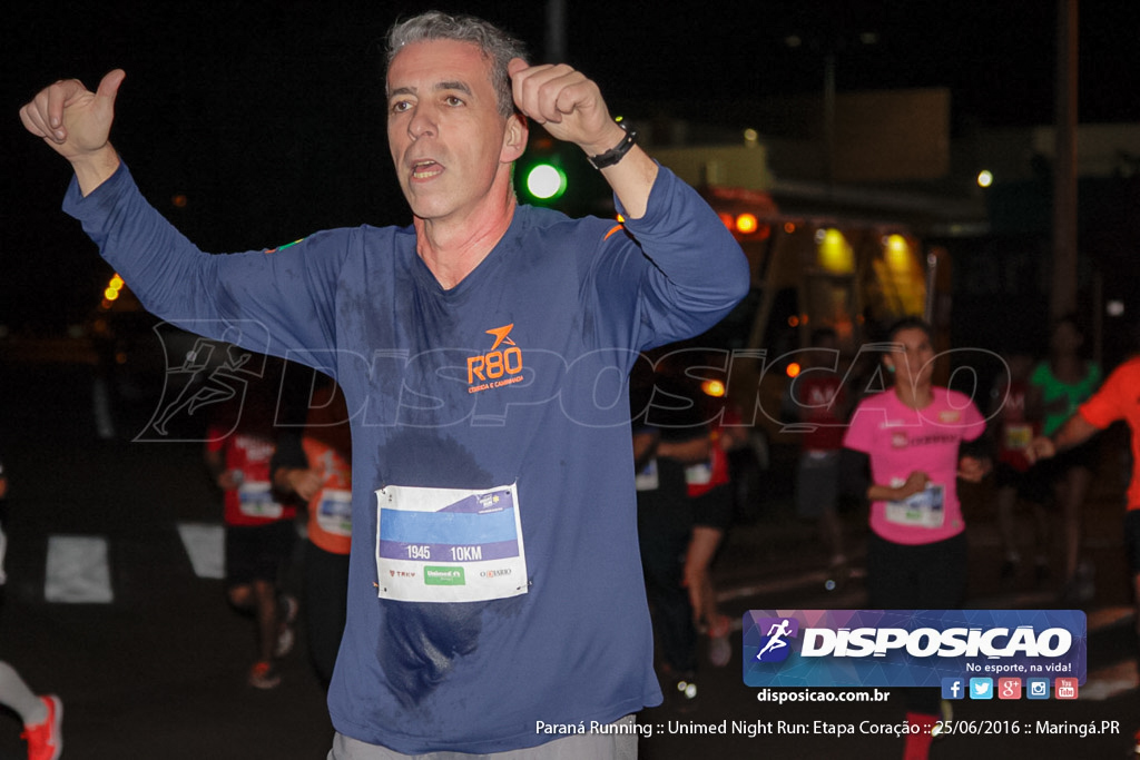 Unimed Night Run: Etapa Coração :: Paraná Running 2016