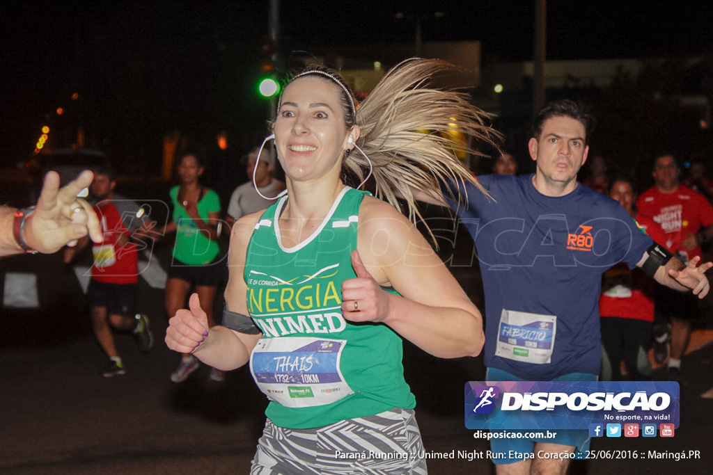 Unimed Night Run: Etapa Coração :: Paraná Running 2016