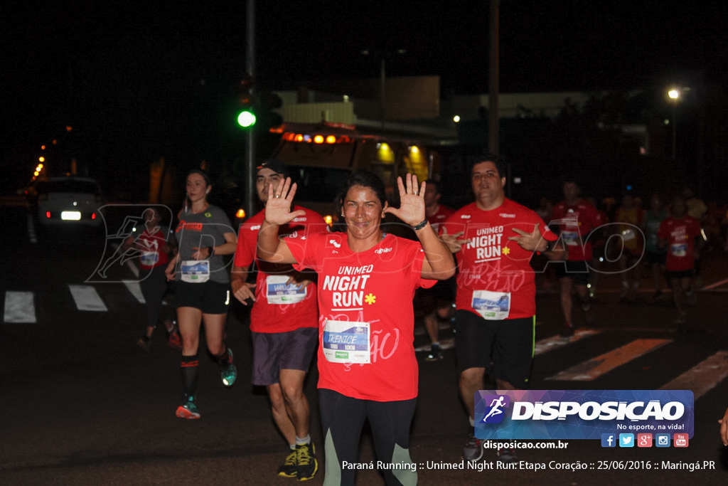 Unimed Night Run: Etapa Coração :: Paraná Running 2016