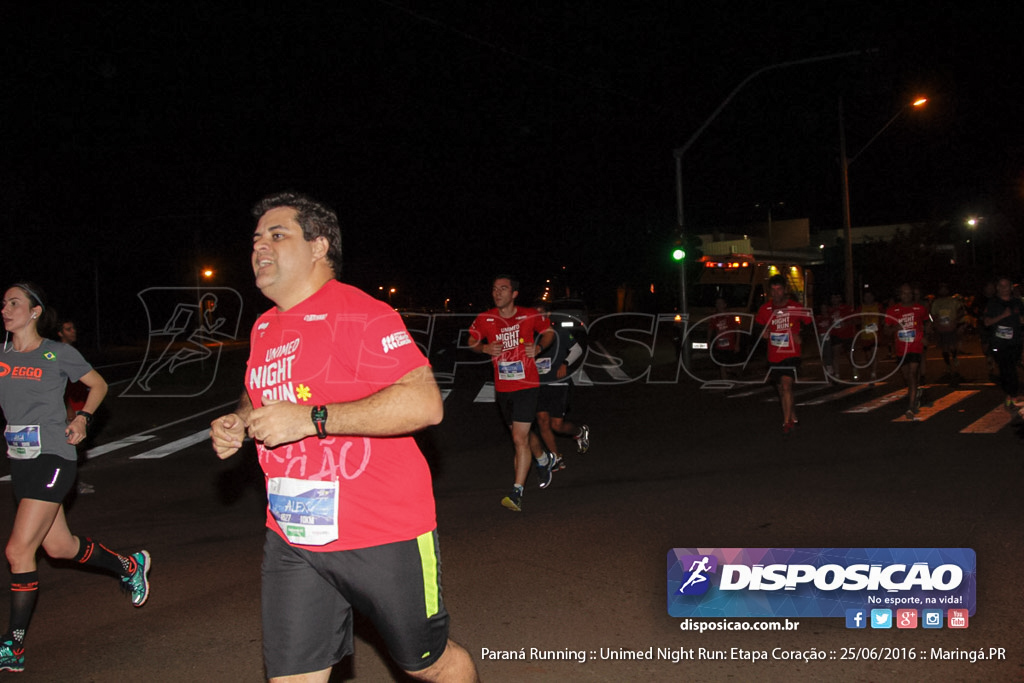 Unimed Night Run: Etapa Coração :: Paraná Running 2016