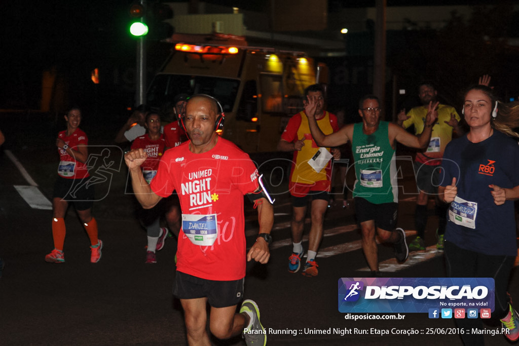 Unimed Night Run: Etapa Coração :: Paraná Running 2016