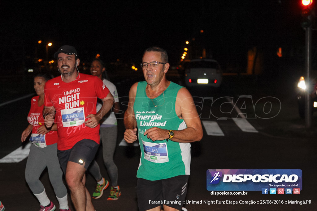 Unimed Night Run: Etapa Coração :: Paraná Running 2016