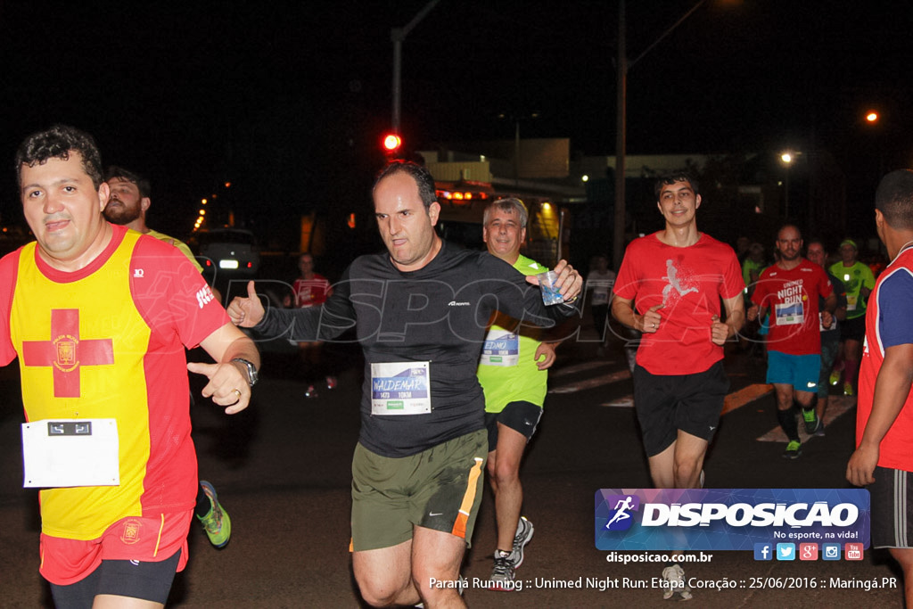 Unimed Night Run: Etapa Coração :: Paraná Running 2016