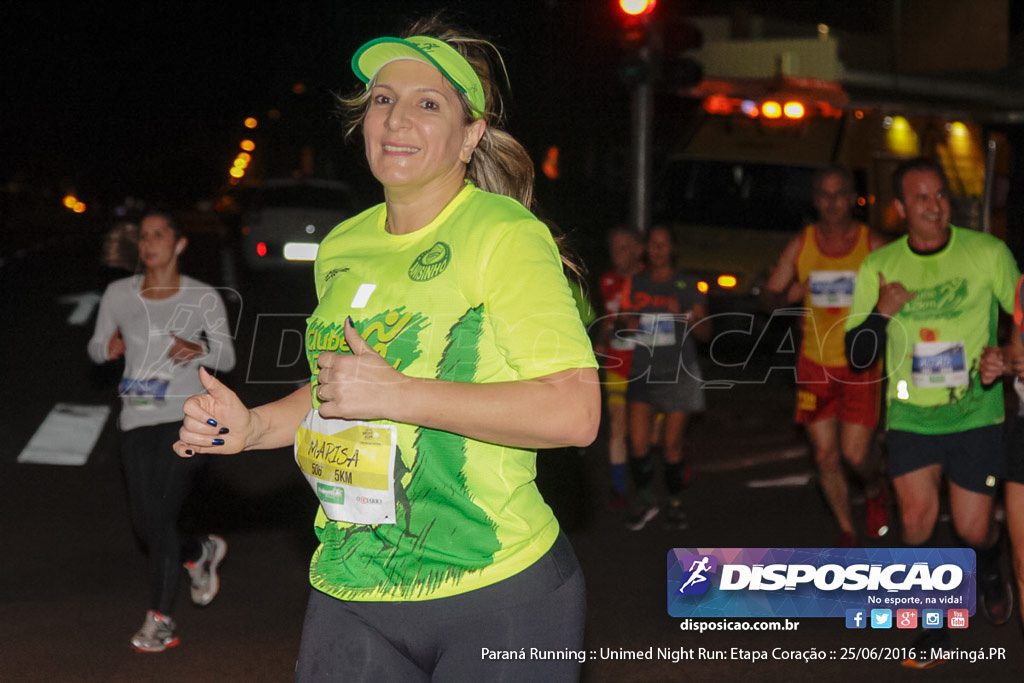 Unimed Night Run: Etapa Coração :: Paraná Running 2016