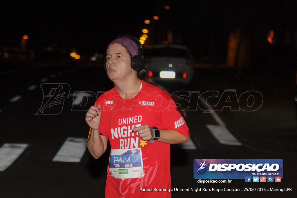 Unimed Night Run: Etapa Coração :: Paraná Running 2016