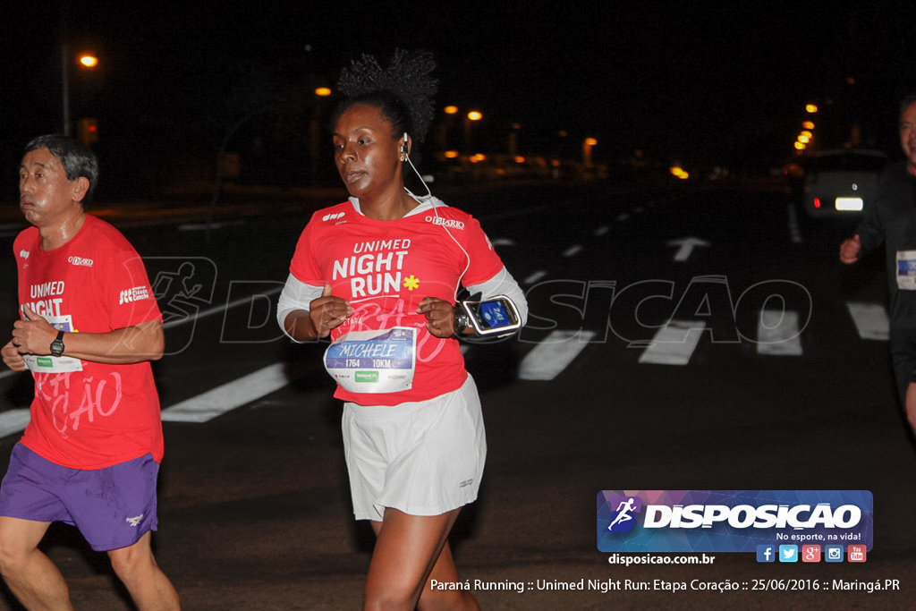 Unimed Night Run: Etapa Coração :: Paraná Running 2016