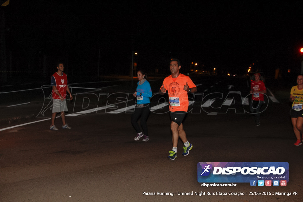 Unimed Night Run: Etapa Coração :: Paraná Running 2016