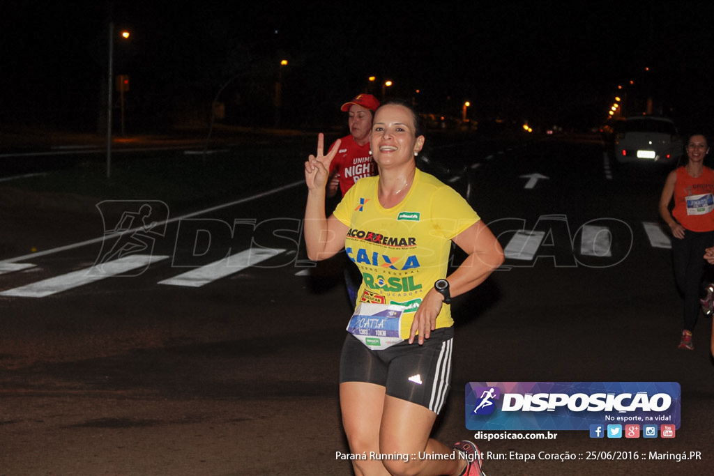 Unimed Night Run: Etapa Coração :: Paraná Running 2016