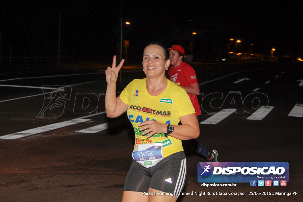 Unimed Night Run: Etapa Coração :: Paraná Running 2016