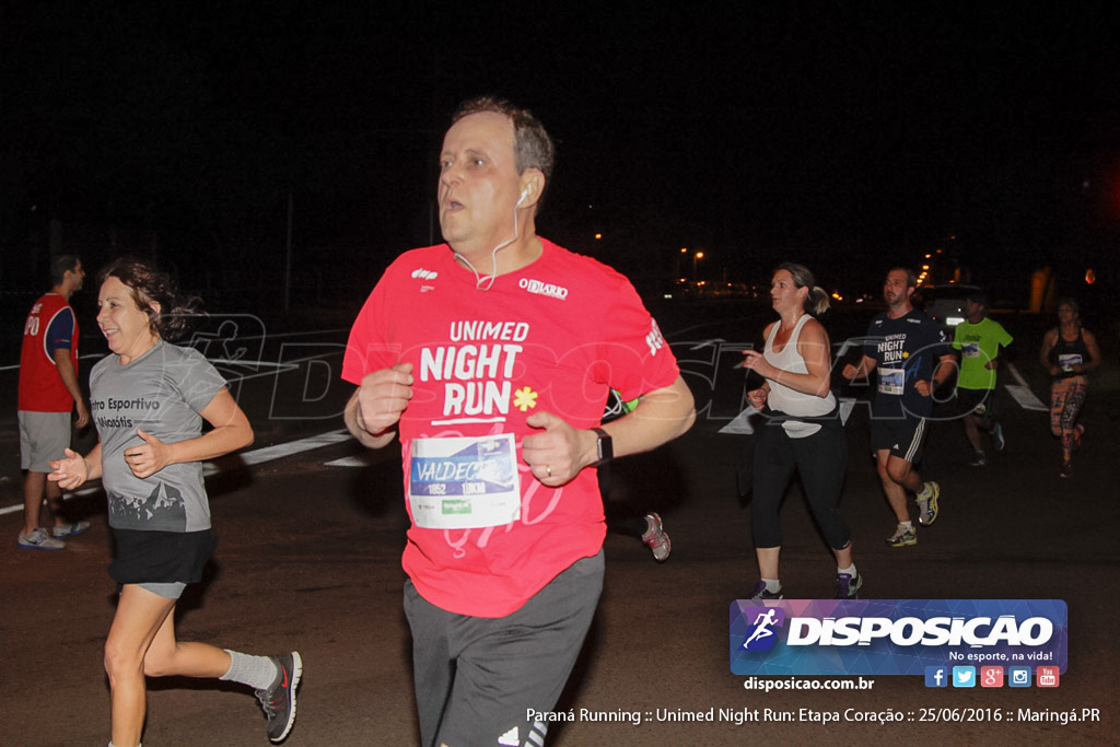 Unimed Night Run: Etapa Coração :: Paraná Running 2016