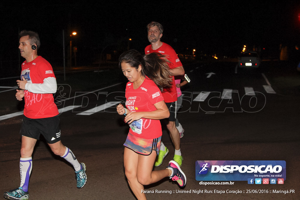 Unimed Night Run: Etapa Coração :: Paraná Running 2016