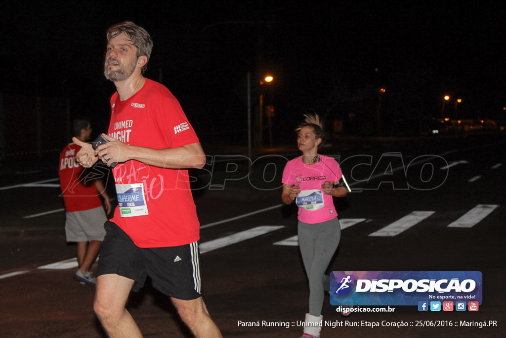 Unimed Night Run: Etapa Coração :: Paraná Running 2016