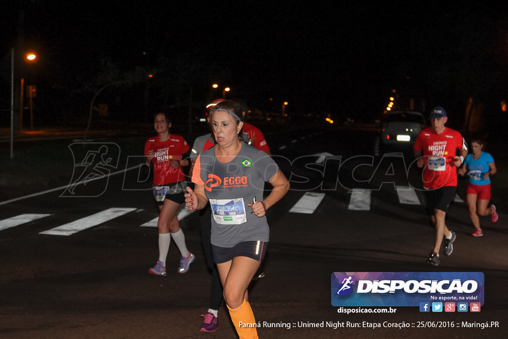 Unimed Night Run: Etapa Coração :: Paraná Running 2016