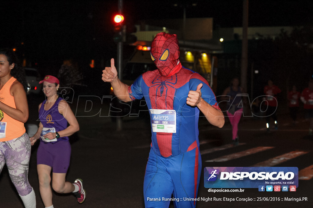 Unimed Night Run: Etapa Coração :: Paraná Running 2016