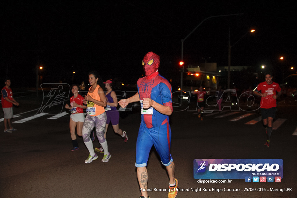 Unimed Night Run: Etapa Coração :: Paraná Running 2016