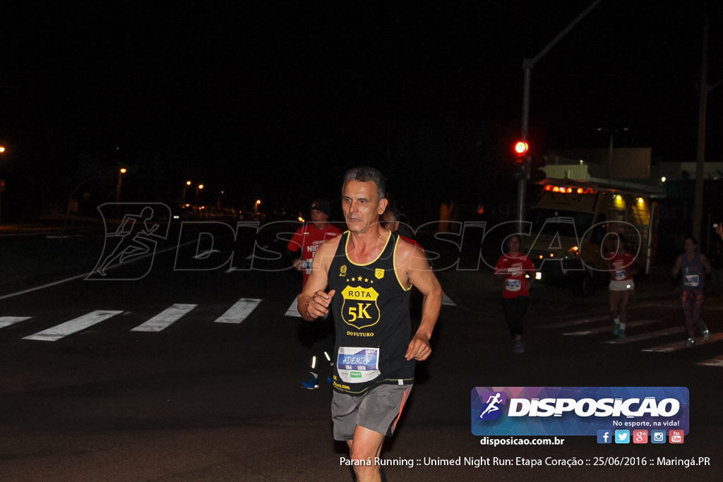 Unimed Night Run: Etapa Coração :: Paraná Running 2016