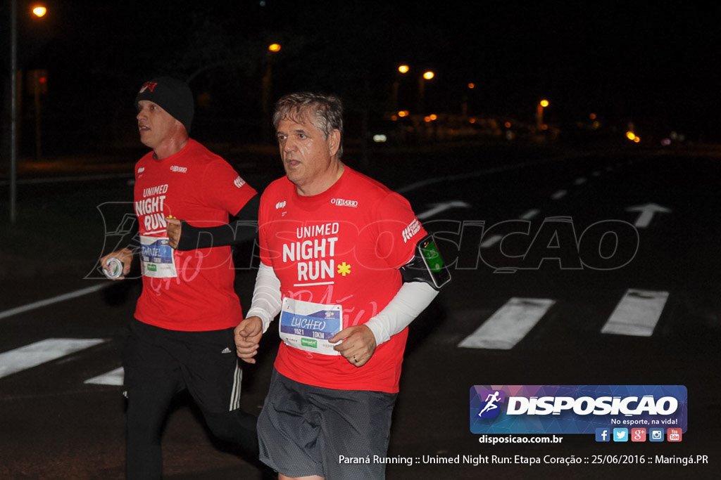 Unimed Night Run: Etapa Coração :: Paraná Running 2016