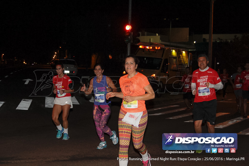 Unimed Night Run: Etapa Coração :: Paraná Running 2016