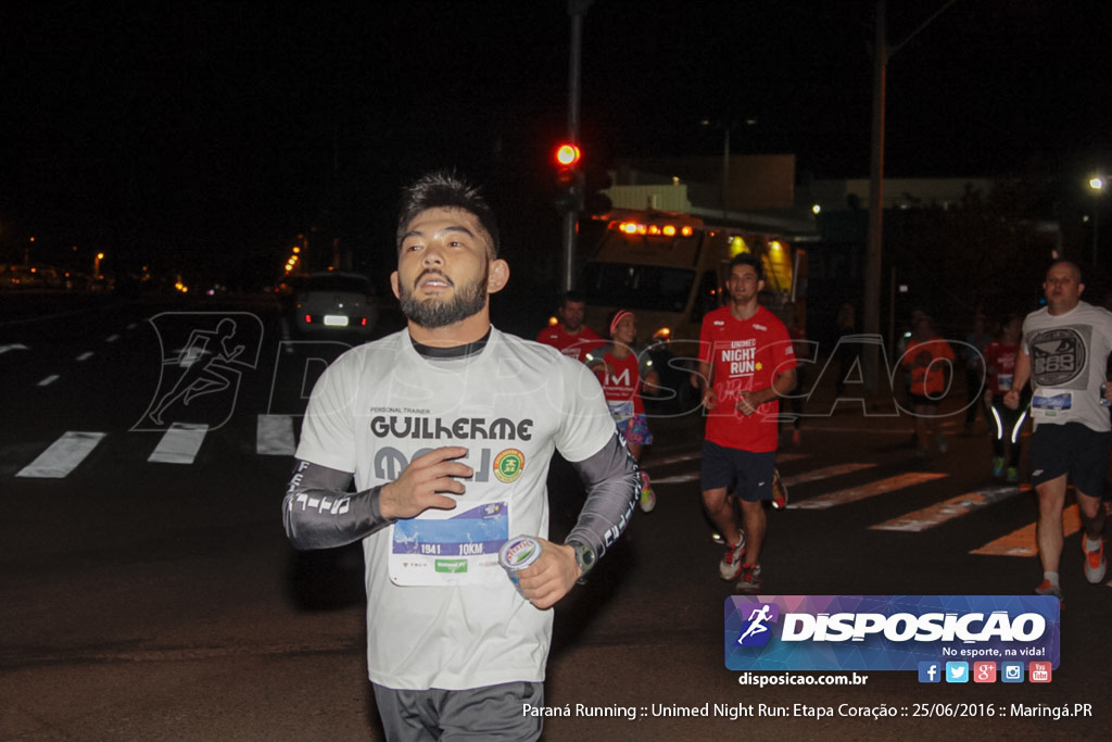 Unimed Night Run: Etapa Coração :: Paraná Running 2016