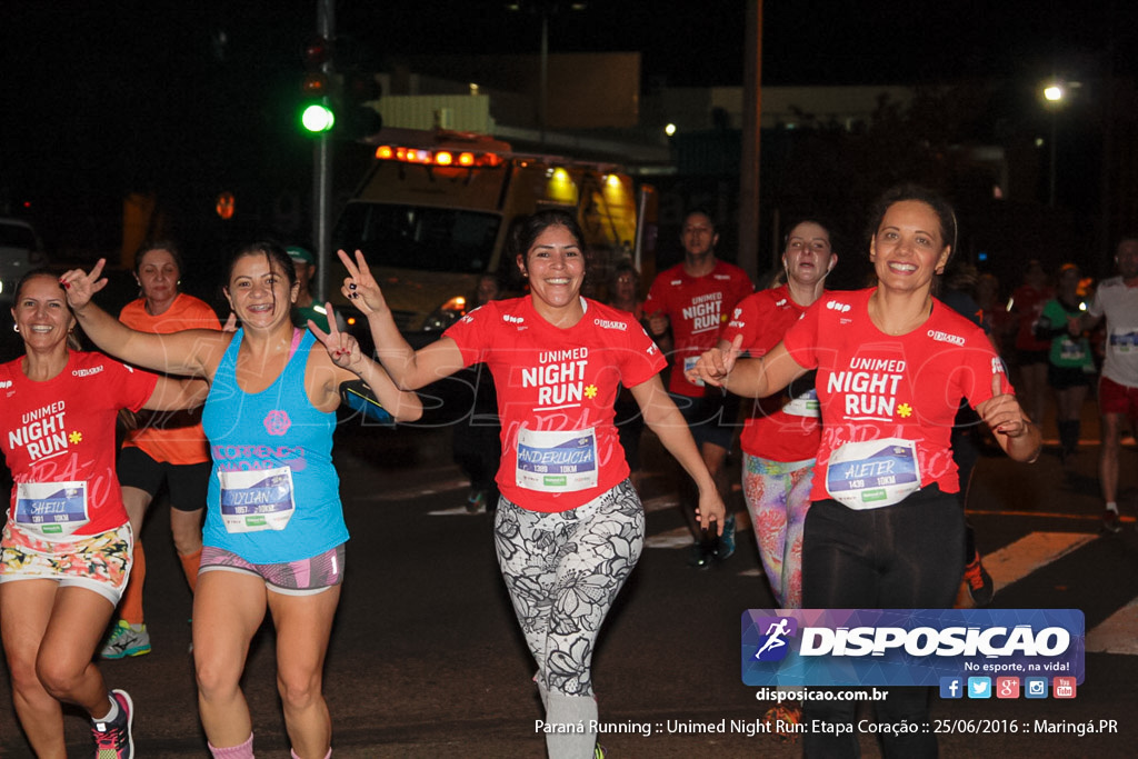 Unimed Night Run: Etapa Coração :: Paraná Running 2016