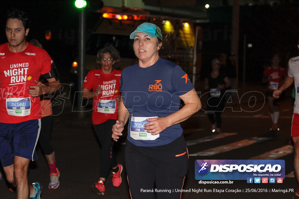 Unimed Night Run: Etapa Coração :: Paraná Running 2016