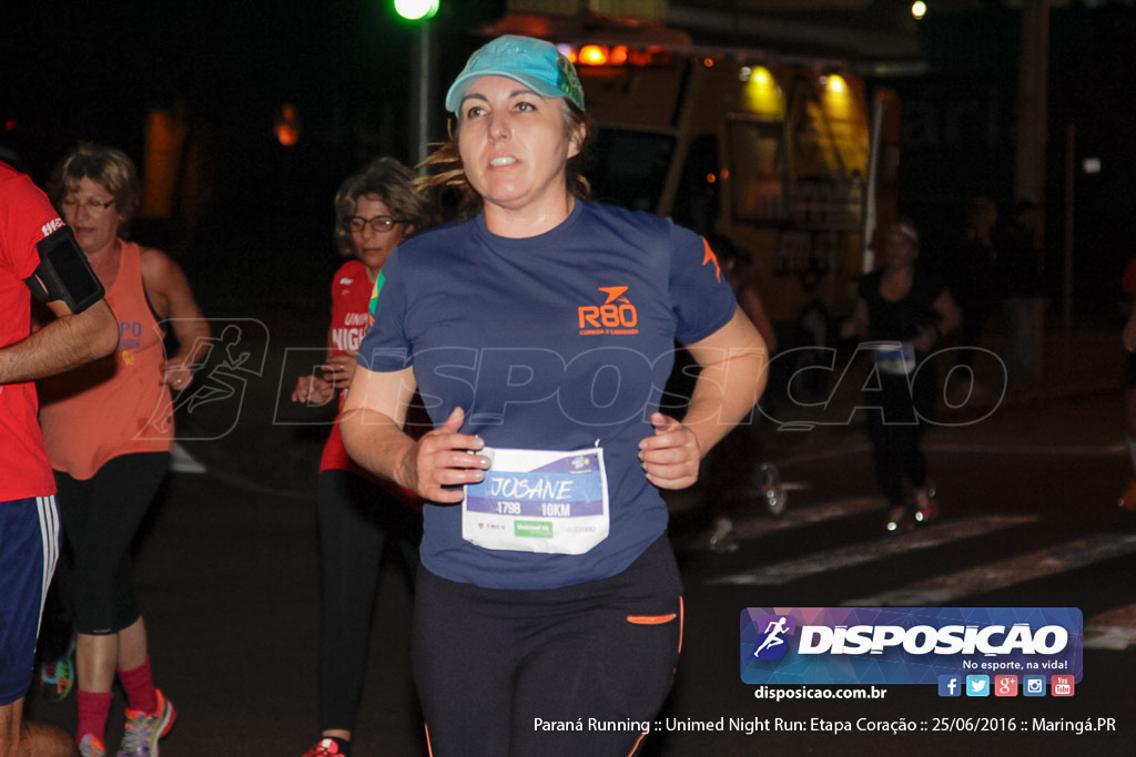 Unimed Night Run: Etapa Coração :: Paraná Running 2016