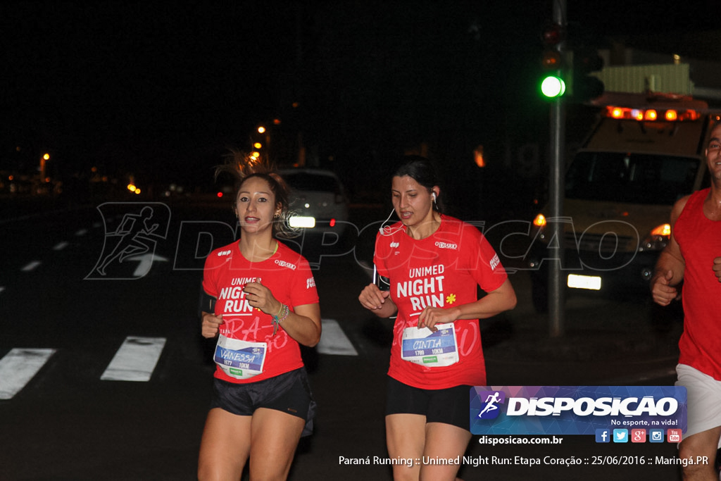 Unimed Night Run: Etapa Coração :: Paraná Running 2016