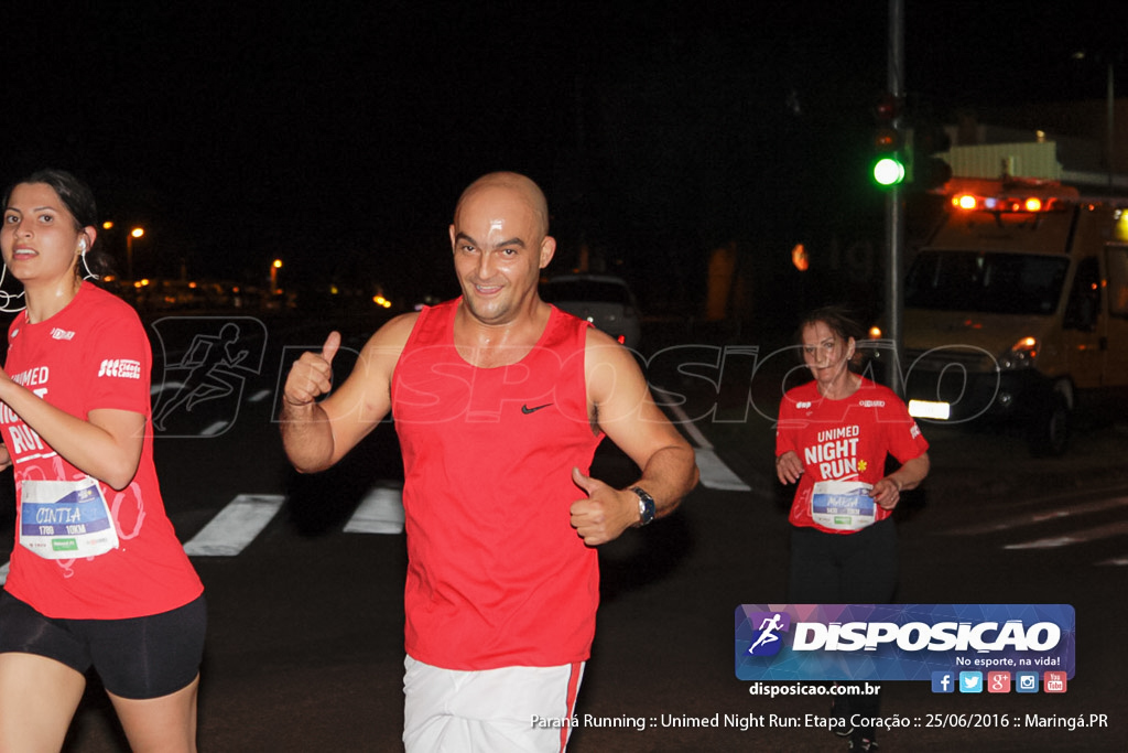 Unimed Night Run: Etapa Coração :: Paraná Running 2016