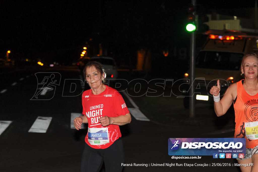 Unimed Night Run: Etapa Coração :: Paraná Running 2016