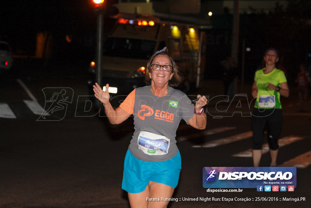 Unimed Night Run: Etapa Coração :: Paraná Running 2016