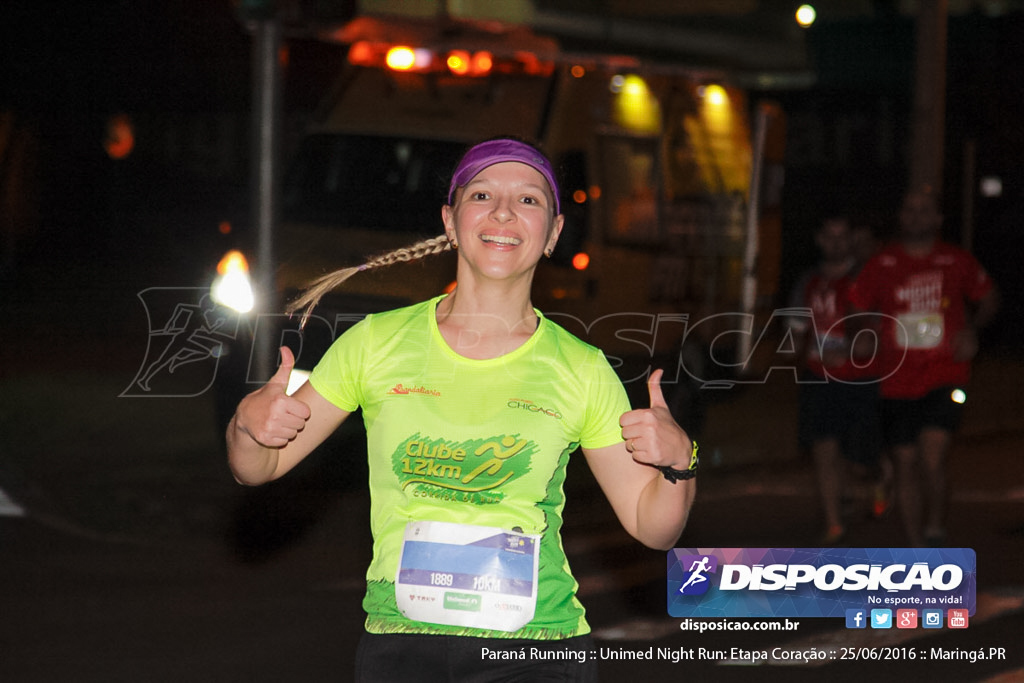 Unimed Night Run: Etapa Coração :: Paraná Running 2016