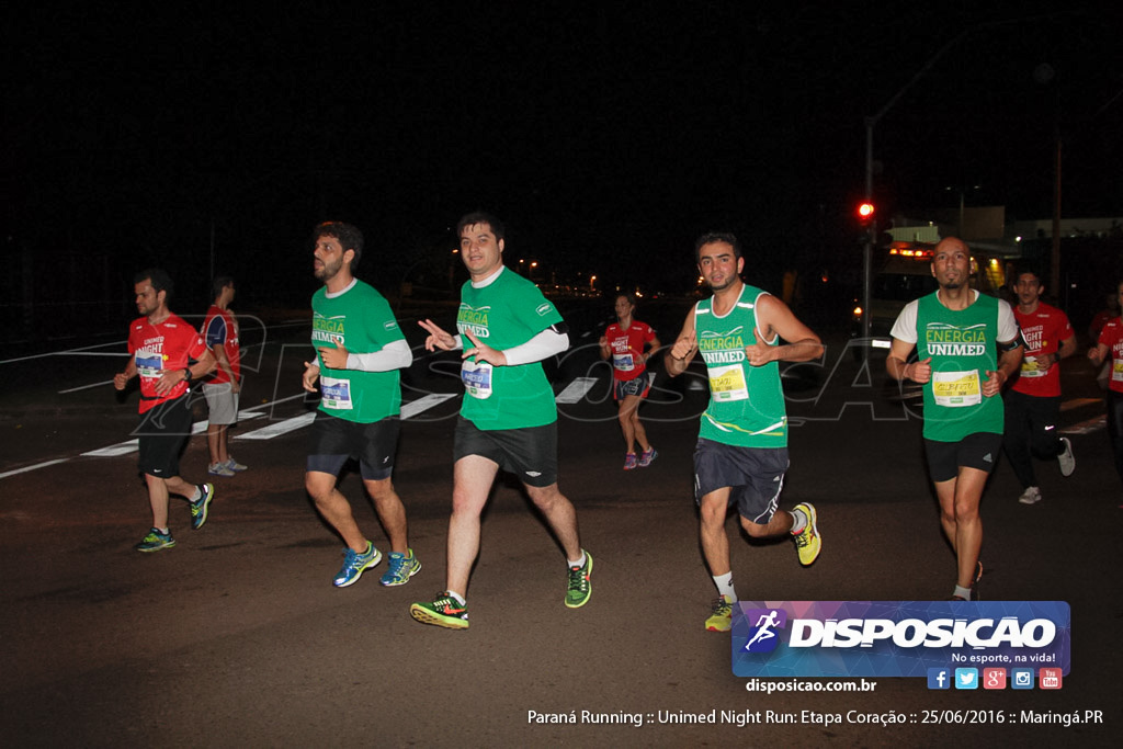 Unimed Night Run: Etapa Coração :: Paraná Running 2016