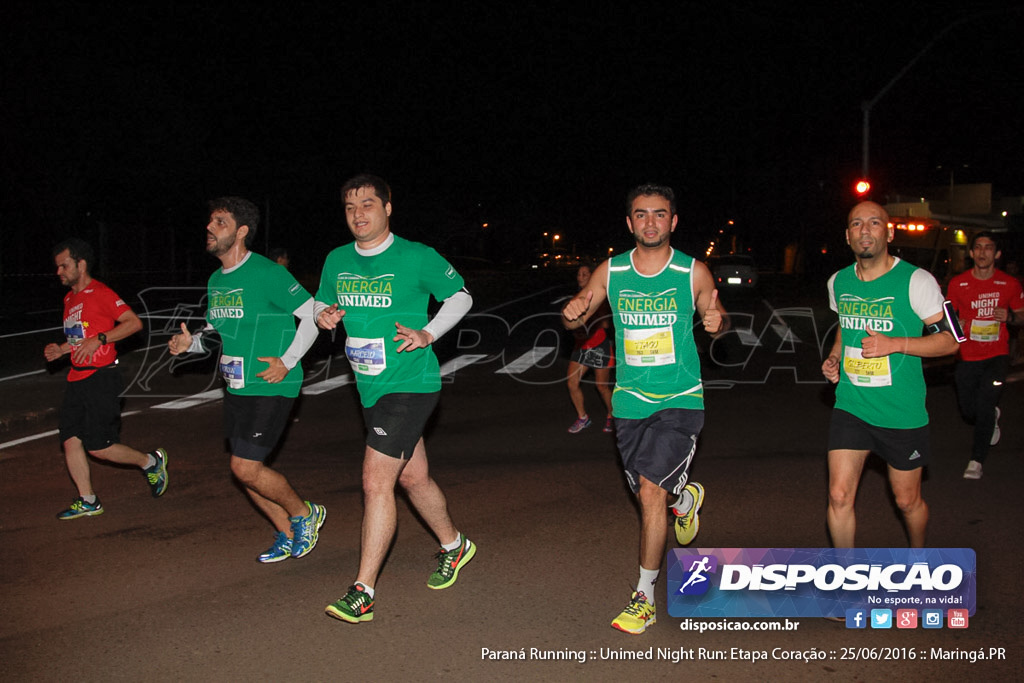 Unimed Night Run: Etapa Coração :: Paraná Running 2016