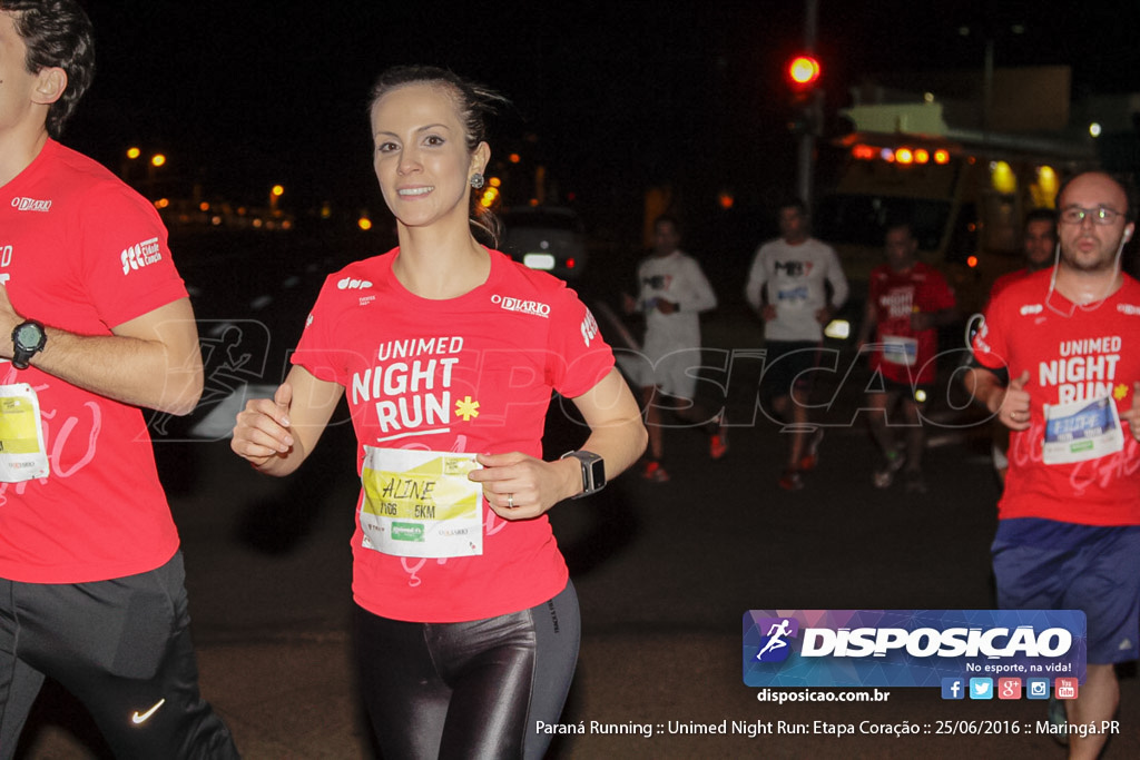 Unimed Night Run: Etapa Coração :: Paraná Running 2016