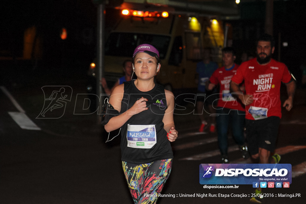 Unimed Night Run: Etapa Coração :: Paraná Running 2016