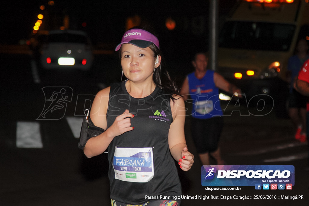 Unimed Night Run: Etapa Coração :: Paraná Running 2016