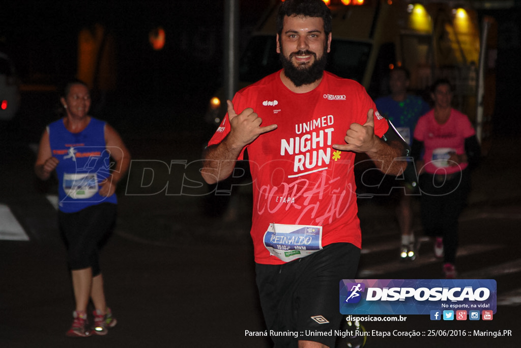 Unimed Night Run: Etapa Coração :: Paraná Running 2016