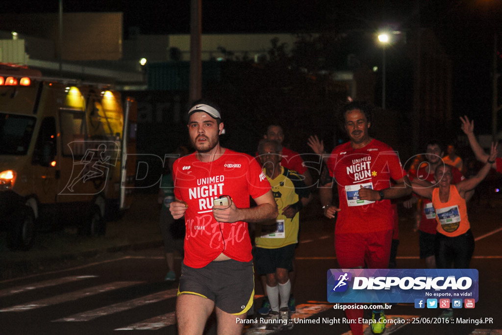 Unimed Night Run: Etapa Coração :: Paraná Running 2016