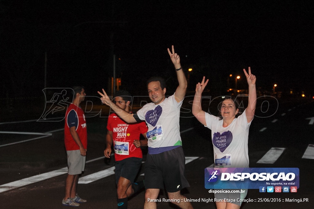 Unimed Night Run: Etapa Coração :: Paraná Running 2016