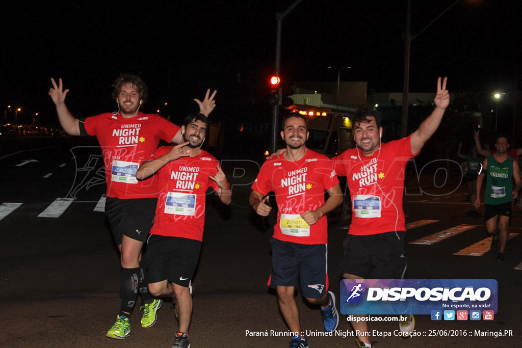 Unimed Night Run: Etapa Coração :: Paraná Running 2016