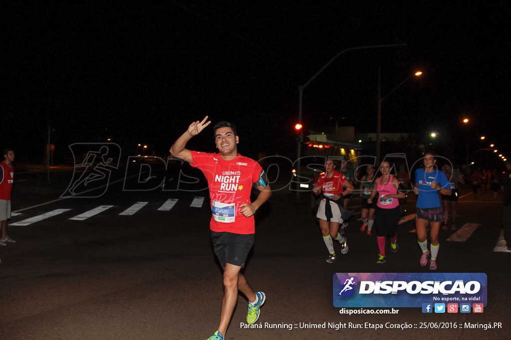 Unimed Night Run: Etapa Coração :: Paraná Running 2016