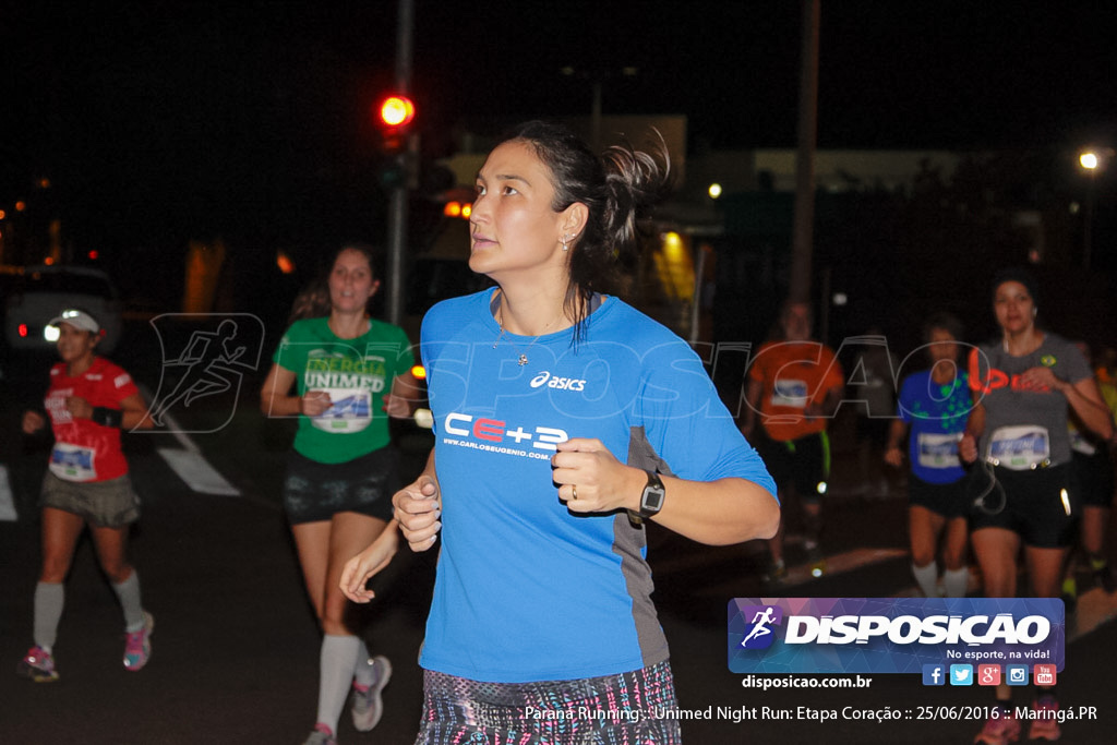 Unimed Night Run: Etapa Coração :: Paraná Running 2016