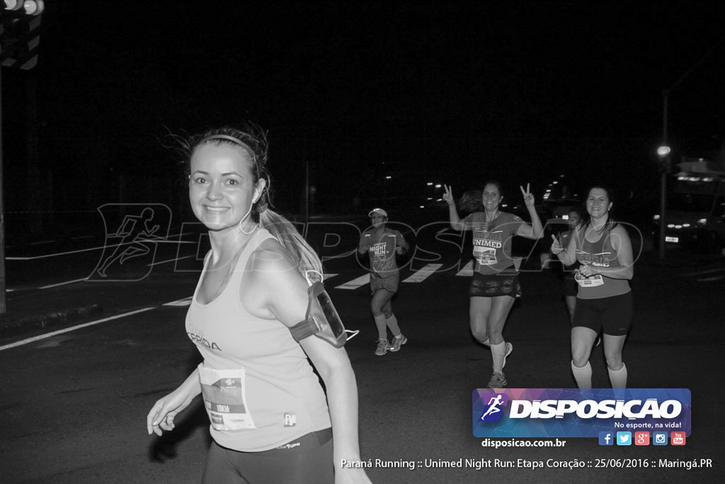 Unimed Night Run: Etapa Coração :: Paraná Running 2016