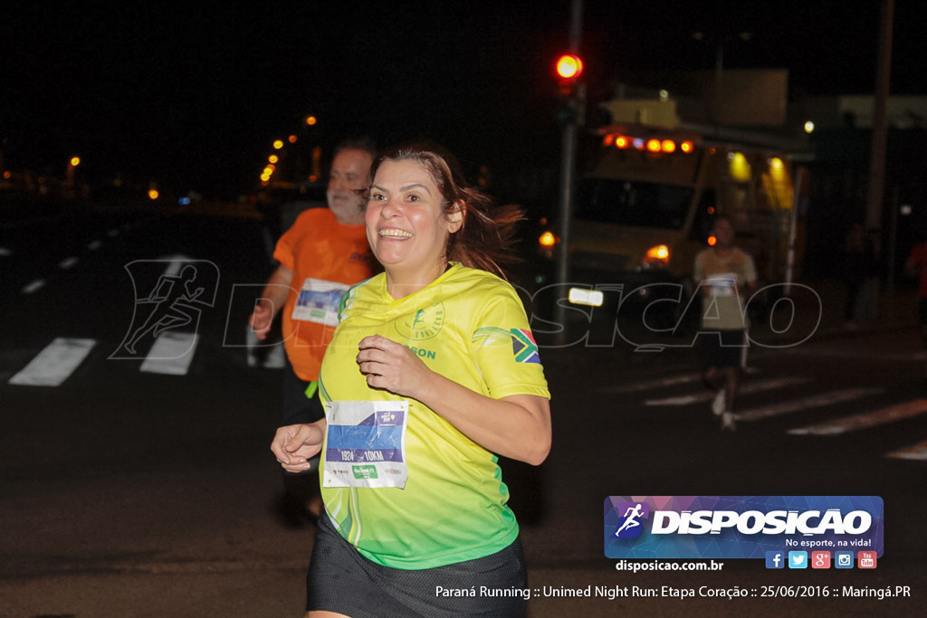 Unimed Night Run: Etapa Coração :: Paraná Running 2016