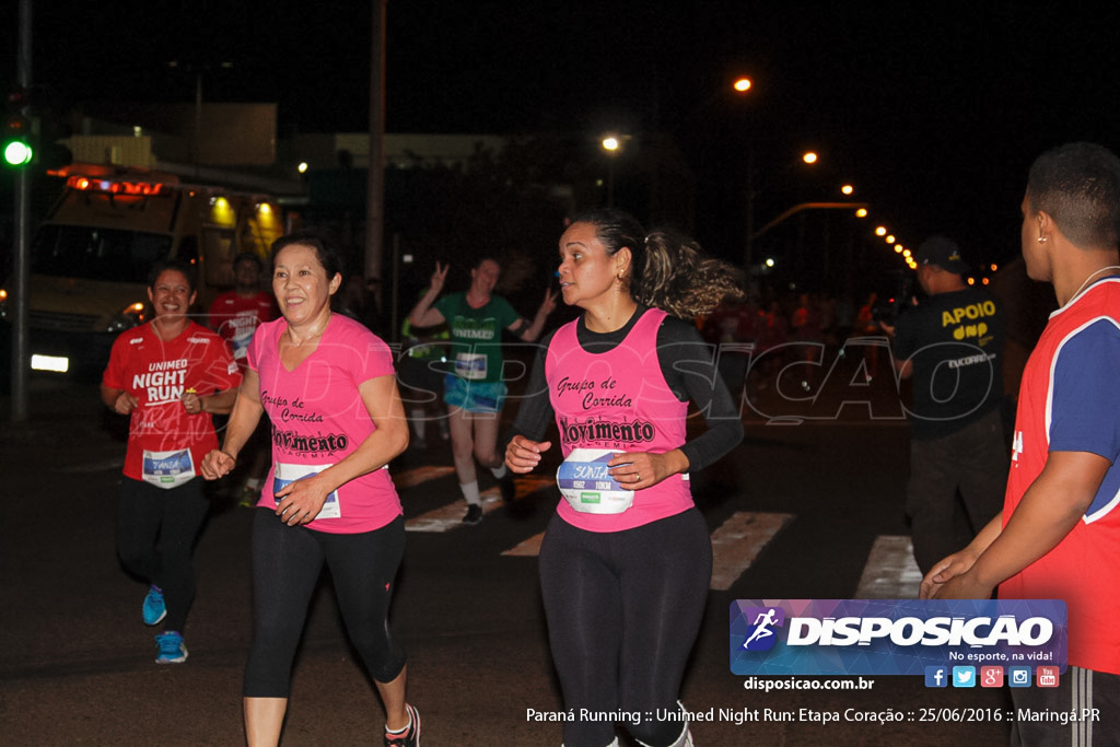 Unimed Night Run: Etapa Coração :: Paraná Running 2016